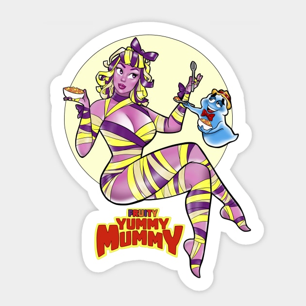 Yummy Mummy Sticker by Becca Whitaker